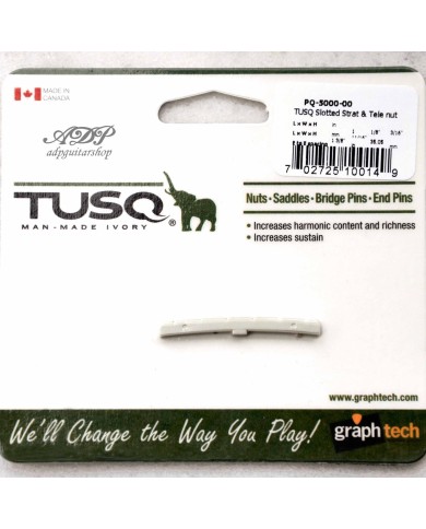 Graph Tech Tusq PQ-5000-00 geschlitzter Sattel 42,85mm Stratocaster Telecaster