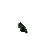 1 schwarzer Chicken-Head-Kunststoffknopf für 6-mm-Potentiometer, 18 Riffelungen