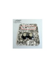 2 boutons Volume noir SilverTop Rickenbacker treble + bass Split shaft