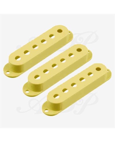 3 Vintage Cream Pickup-Kappen für Stratocaster Single-Coil-Pickups, 52,5 mm