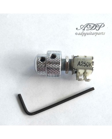 Alpha Concentric Potentiometer 250 kohm verchromt