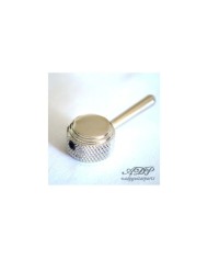 Nickel Duesenberg art deco Rotary Switch selector knob