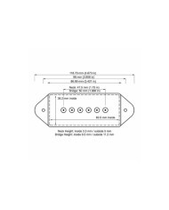 2 versetzte schwarze Dog Ear P90 Pickupkappen