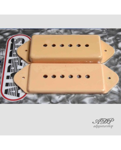 2 Dog Ear P90 Pickupkappen, Creme gealtert