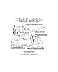 Vibramate V5-TEV stage II NO drilling Mounting kit for Bigsby B5 on Vintage Telecaster (3-Saddles)