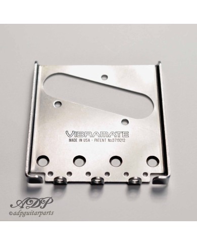 Vibramate V5-TEV Stage II Bigsby B5 Montagekit ohne Bohren für Telecaster mit 3 Saitenreitern (nicht enthalten)