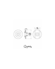 Guide Cordes Nickel aged Q-Parts pour Basse19x3,5mm