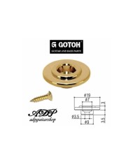 Goldener Gotoh-Saitenniederhalter für Bass. Durchmesser 3/8"