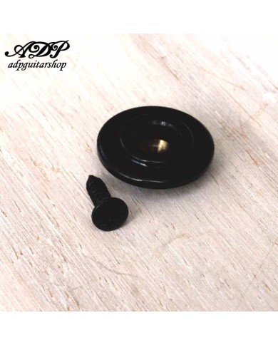 Schwarzer Saitenniederhalter Gotoh für Bass. Durchmesser 3/8"