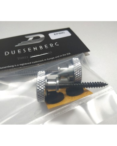 2 Duesenberg-Gurtpins, verchromt, Gretsch-Stil