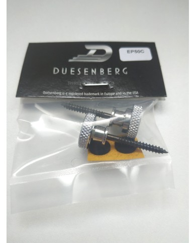 2 Duesenberg-Gurtpins, verchromt, Gretsch-Stil