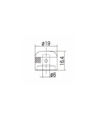 2 Gotoh Black Short Dome Knobs for 6mm SplitShaft Pots