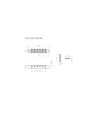 Gotoh Cosmo schwarzer Steg GE103B im Tune-O-Matic-Stil