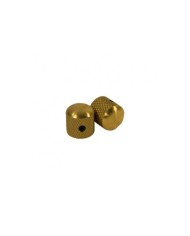2 Boutons Tele Dome Knobs Brass 18mm 1/4"