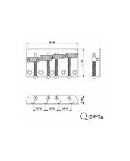 Cordier de Basse Nickel Aged Vintage Relic pour 60's P/J Basses