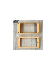 2 gewölbte Humbucker-Montagerahmen für Gibson LP, cremefarben, Les Paul MR-2C