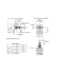 Potentiomètre Push Pull CTS 500K Audio EP5586