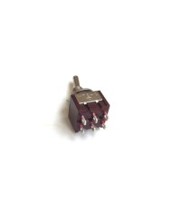 Mini Toggle Switch 2 positions On-On, chrome