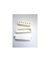 Set of 3 White Single Coil Pickup Cover Stratocaster style 52,5 mm