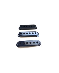 3 schwarze Pickup-Kappen für Stratocaster, 52,5 mm