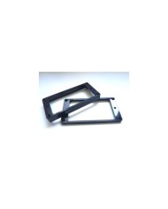 2 Humbucker Pickup Mounting Rings set Flat Top & Bottom Black MR-1B