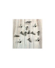 12 Schrauben, Chrom, Format Fender 3 x 12mm für Pickguard und Hardware