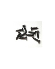 12 Black 3 x 12mm screws Fender size for pickguard, control plate, jackplate...