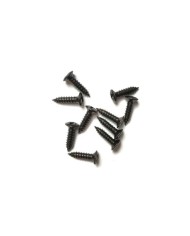 12 schwarze Schrauben im Fender-Format 3 x 12mm für Pickguard und Hardware