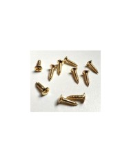 12 Fender Gold Schrauben 3 x 12mm für Pickguard und Hardware