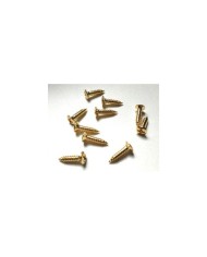 12 VIS Format Fender Gold 3 x 12mm pour Pickguard et accastillage