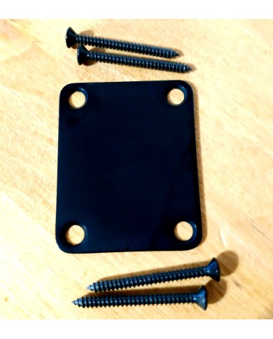 Halsplatte Neck Plate + 4 schwarze Schrauben