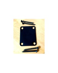 Halsplatte Neck Plate + 4 schwarze Schrauben