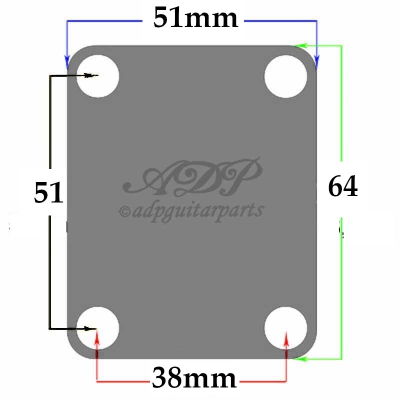 Plaque De Manche Fender Originale, Pour Guitare Et Basse, Sans Logo, Gold