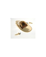 Jackbuchse Gold für Stratocaster, 2 Schrauben
