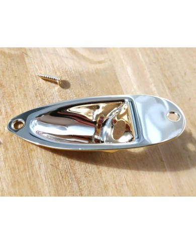 Jackbuchse Gold für Stratocaster, 2 Schrauben