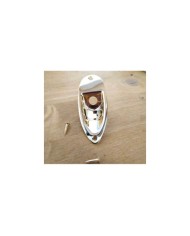 Jackbuchse Gold für Stratocaster, 2 Schrauben