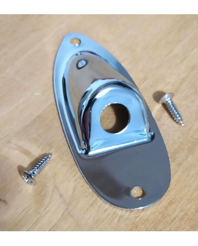 Chrombuchse für Stratocaster + 2 Schrauben