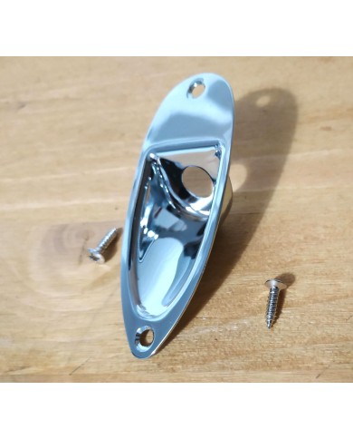 Chrombuchse für Stratocaster + 2 Schrauben