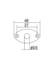 Black Jack Cat's eye Plate for Gibson