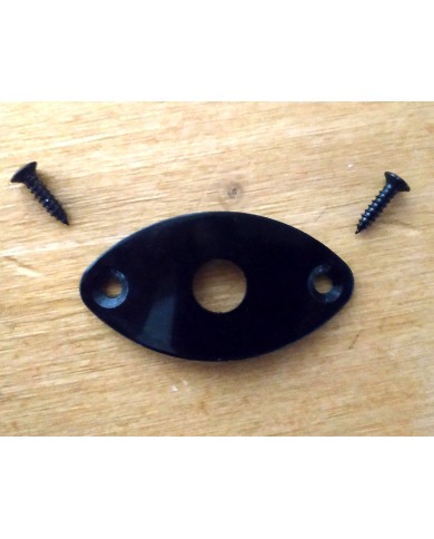 Klinkenbuchseplatte Black Cat's Eye für Gibson