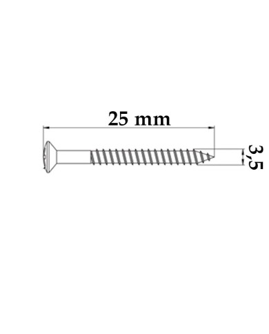 2 VERCHROMTE Schrauben 3,5 x 25mm für Telecaster-Saitenhalter oder Fender-Style Gurtpin