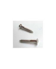 10 Schrauben, verchromt, 3,5 x 25mm, für Telecaster-Saitenhalter oder Fender-Gurtpin-Stil