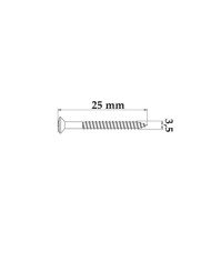 10 schwarze Schrauben 3,5 x 25mm für Telecaster-Saitenhalter oder Fender-Style-Gurtpin