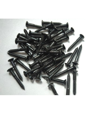 50 schwarze Schrauben 3,5 x 25mm für Vibrato oder Gurtpin