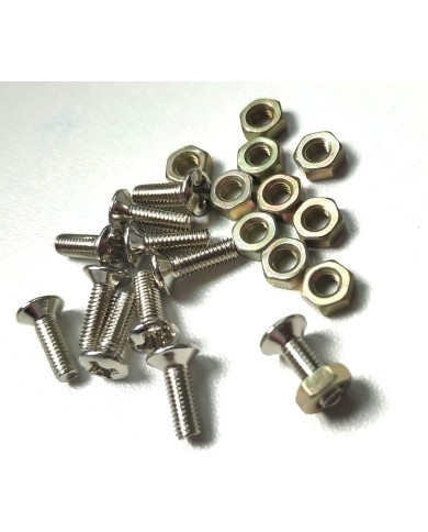 10 Schrauben und Muttern für Gibson-Style Schlagbretthalterung