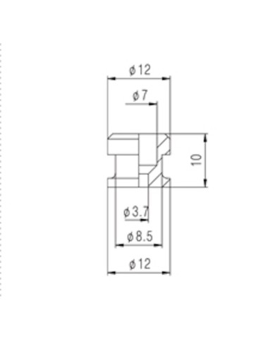 2 Ersatz-Gurtpins, Chrom, Schaller-Stil