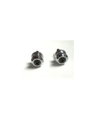2 Ersatz-Gurtpins, Chrom, Schaller-Stil