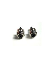 2 Ersatz-Gurtpins, Nickel, im Schaller-Stil