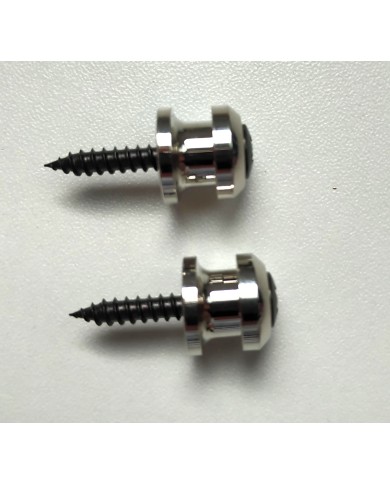 2 Ersatz-Gurtpins, Nickel, im Schaller-Stil