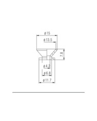 2 Attaches Courroie Noire style Stratocaster type Gotoh + Vis